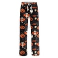 thumbnail image 5 of LHVUOA Womens Halloween Pajama Pants Cute Halloween Print Stretch Comfy Lounge Pants Casual Sleepwears, 5 of 7