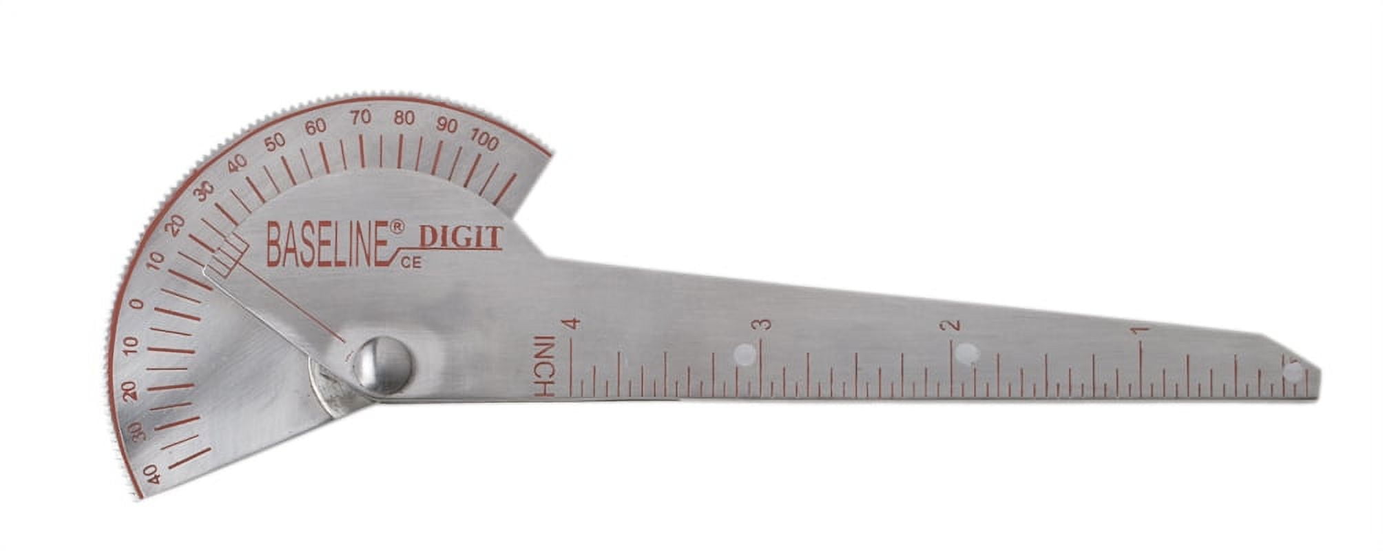 Baseline plastic finger goniometer joint angle and range of motion