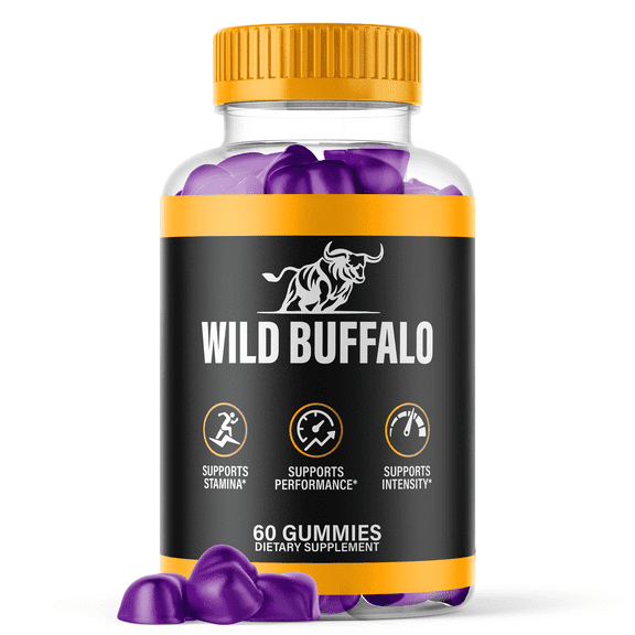 Wild Buffalo Gummies Advanced Formula All Natural Vitamin Supplement 60 Gummies