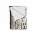 thumbnail image 2 of New York Soft Flannel Fleece Throw Blanket, Brooklyn Bridge Cables and New York City Downtown Skyline Photography Urban, Cozy Plush for Indoor and Outdoor Use, 70" x 90", Dust and Black, by Ambesonne, 2 of 6