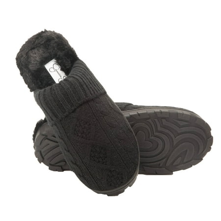 

Jessica Simpson Women s Soft Cable Knit Slippers With Indoor/Outdoor Sole
