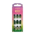 thumbnail image 2 of WICKED X imPRESS Press on Nails, Defy Expectations, Green, Medium Oval, 30 Count, 2 of 15