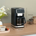 thumbnail image 3 of Gevi 12-Cup Programmable Drip Coffee Maker, Touch Screen Control, Auto Shut-Off, Iced Coffee Function, Anti-Drip System - Perfect for Home & Office, 3 of 12
