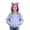 Purple, variant on GiLiling Teen Girls Cute Cat Ear Hooded Sweatshirt Solid Color Long Sleeve Hoodie Pocket Toddler Fall Winter Pullover Kids (Pink, 2-3 Years)