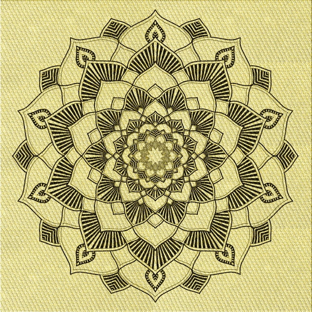 Ahgly Company Machine Washable Indoor Square Transitional Harvest Gold Area Rugs, 5' Square