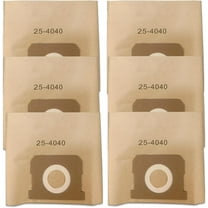 DXVA25-4040 Shop Vac Bags 4 Gallon, Fit DEWALT DXV04T 4 Gallon Wet/Dry Vacuum ，6 Pack