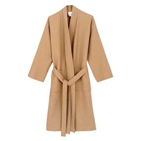 Cashmere Womens Robe - TowelSelections Women's Robe, Kimono Waffle Spa Bathrobe