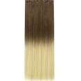thumbnail image 3 of LELINTA 26" Women Ladies Long Straight 5 clips one piece 3/4 Full Head Clip in Hair Extensions, 3 of 3