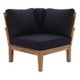 thumbnail image 2 of Modway Marina Patio Corner Chair in Natural and Navy, 2 of 7