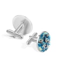 thumbnail image 3 of Football Stylish Men Cufflink for Dress Shirts, Made of Stainless Steel, for Formal Occasions, 3 of 6