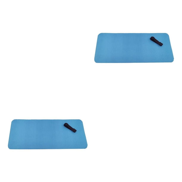 Eigraketly 60x25cm Non-Slip Yoga Mat Knee Pad Plank Pilates Exercise Cushion Gym Travel Azul 2piezas