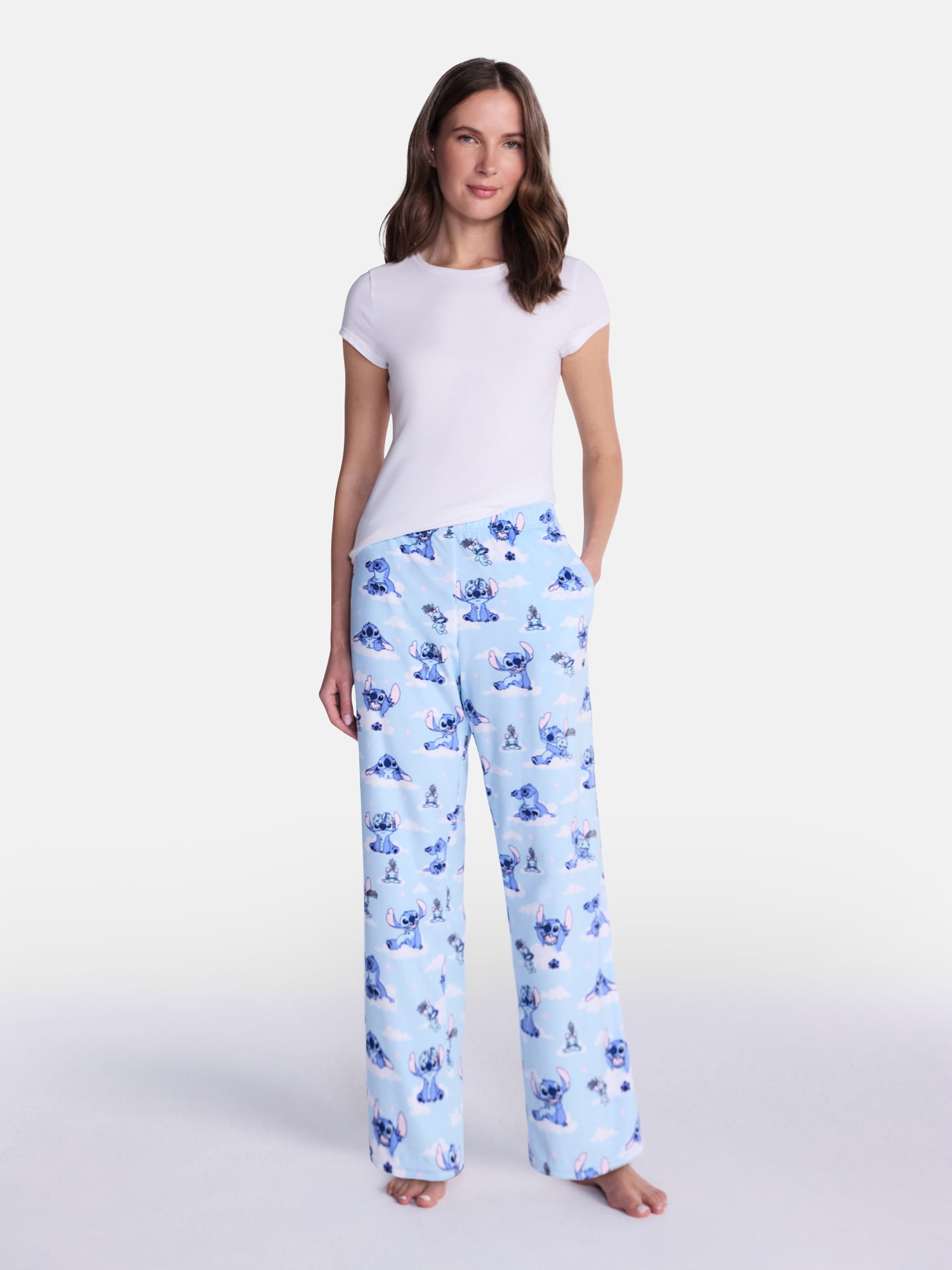 Disney Stitch Women's Velour Sleep Pants, Sizes XS-3X