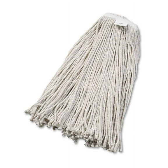 Boardwalk BW  No. 32 Cut-End Wet Cotton Mop Head - White