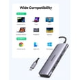 thumbnail image 7 of UGREEN 6-in-1 USB-C Hub 4K HDMI, 3 USB 3.0 Ports, SD/TF Card Reader, USB C Dongle Compatible with MacBook Series, Compatible with iPad, Compatible with iPhone 15 Pro/Pro Max. Silver, 7 of 7