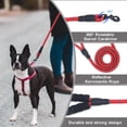 thumbnail image 6 of ZOUYUE Rope Dog Leash 5 FT with Comfortable Padded Handle, Highly Reflective Threads Dog Leash for Large/Medium Dogs, 1/2 inch, Multi-Color, 6 of 7