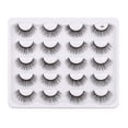 thumbnail image 1 of Pestañas naturales, pestañas postizas, pestañas cortas, pestañas postizas gruesas naturales, 10 pares de pestañas mixtas, pestañas de visón de imitación, pestañas postizas artificiales puras, pestañas, 1 of 3