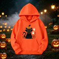 thumbnail image 4 of Grblisyd Girls Casual Long Sleeve Hoodies Cute Oversized Halloween Sweatshirt Tops with Kangaroo pocket, 4 of 6
