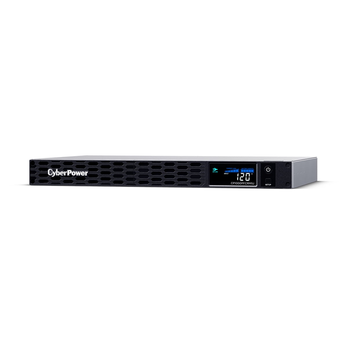 CyberPower CP1000PFCRM1U PFC Sinewave UPS Systems - 1000VA/600W, 120 VAC, NEMA 5-15P, 1U, Rackmount, Sine Wave, 6 Outlets, LCD, PowerPanel®