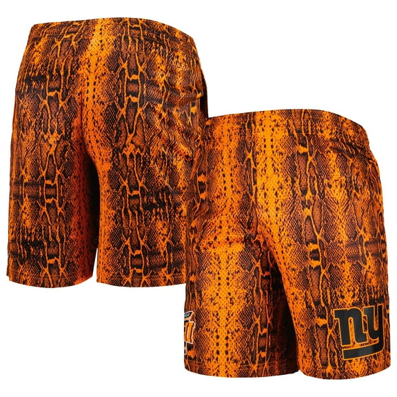 Men's New Era Orange New York Giants Summer Pop Shorts