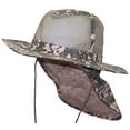 thumbnail image 5 of Tropic Hats Summer Wide Brim Mesh Safari/Outback W/Neck Flap & Snap Up Sides - Digital Camo S, 5 of 5
