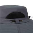 thumbnail image 4 of SAWOBUUN Solar Powered Fan Hat Wide Brim Breathable Sun Hat Fishing Beach Outdoor Hats for Men and Women, 4 of 8