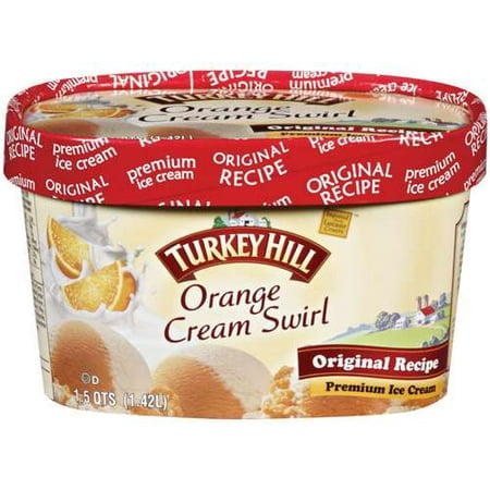Turkey Hill Orange Cream Swirl Premium Ice Cream, 1.5 qt - Walmart.com