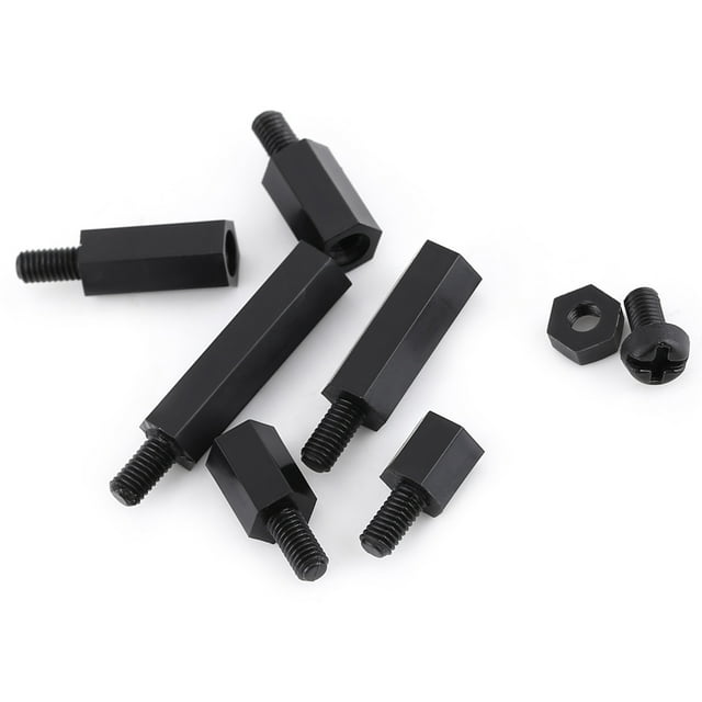 Espaceur Féminin, 250 Pcs Nylon M3 Hex Fileté, Pilier d'Espacement Ultra Réactif