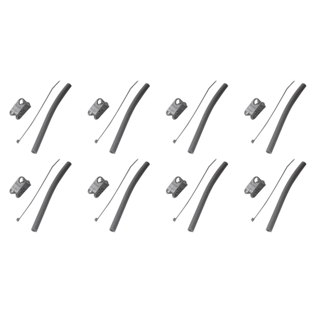 8X Reemplazo de Nailon Duradero Kiteboard Kitesurf Kite VáLvula de una Bomba Abrazadera de Manguera Kit de Engranajes Accesorios Manguera y Abrazadera de Cometa