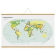 thumbnail image 2 of M&T Displays Wood Magnetic Poster Holder 27 inch Natural Wood Hanger Frame for Hanging Picture Wall Artwork Canvas Painting Photo World Map Beech Wood, 2 of 8