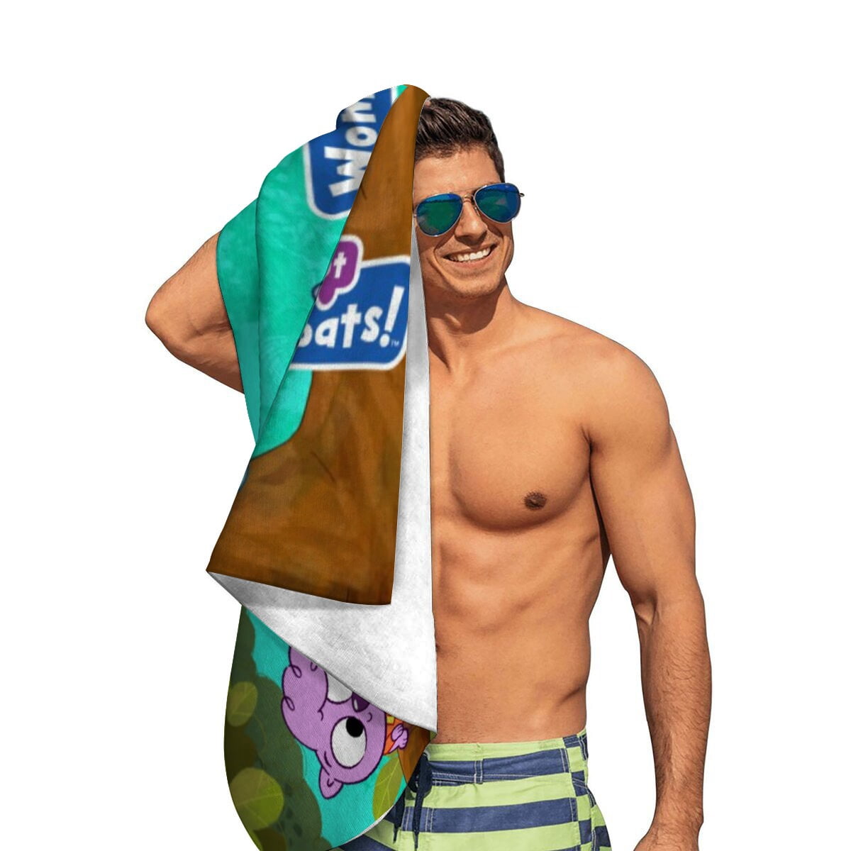 Work It Out Wombats! Gifts Beach Towel for Women Girl Birthday Inspired Fan Bath Outdoor Music Lover