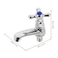 thumbnail image 2 of FUTUREORYY Single Hole Cross Handle Faucet Alloy Water Faucet For Kitchen And Bathroom Basins Impurity Filtering Home Use, 2 of 8