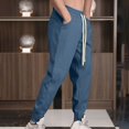 thumbnail image 4 of ZQUUVOU Men's Sweatpants Loose Athleisure Elastic Waistband Blue, 4 of 9