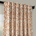 thumbnail image 2 of Half Price Drapes Printed Nouveau Rust Room Darkening Curtains for Bedroom(1 Panel), 50W X 96L, 2 of 6