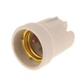 thumbnail image 1 of xinxixnxx E27 Base Ceramic Lamp Holder Socket Cap for Halogen Light Bulb Down Light, 1 of 7