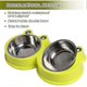 thumbnail image 3 of 2026 Double Cat Bowl Stainless Steel Dog Bowl,pet Bowls With Silicone Mat, 3 of 3