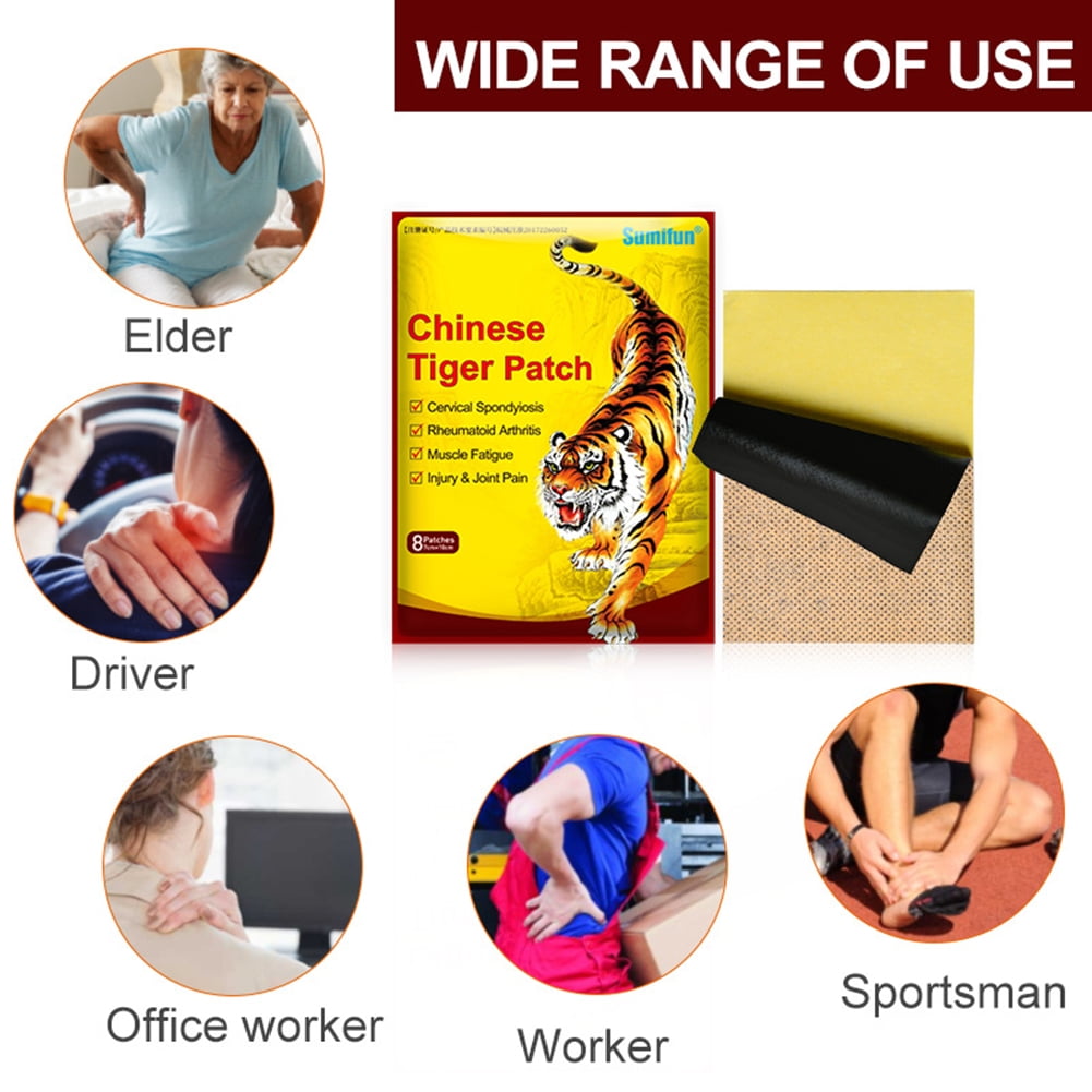Buy Pain Terminator Tiger Patches, Muscle Ache Relief Pack, Chinese