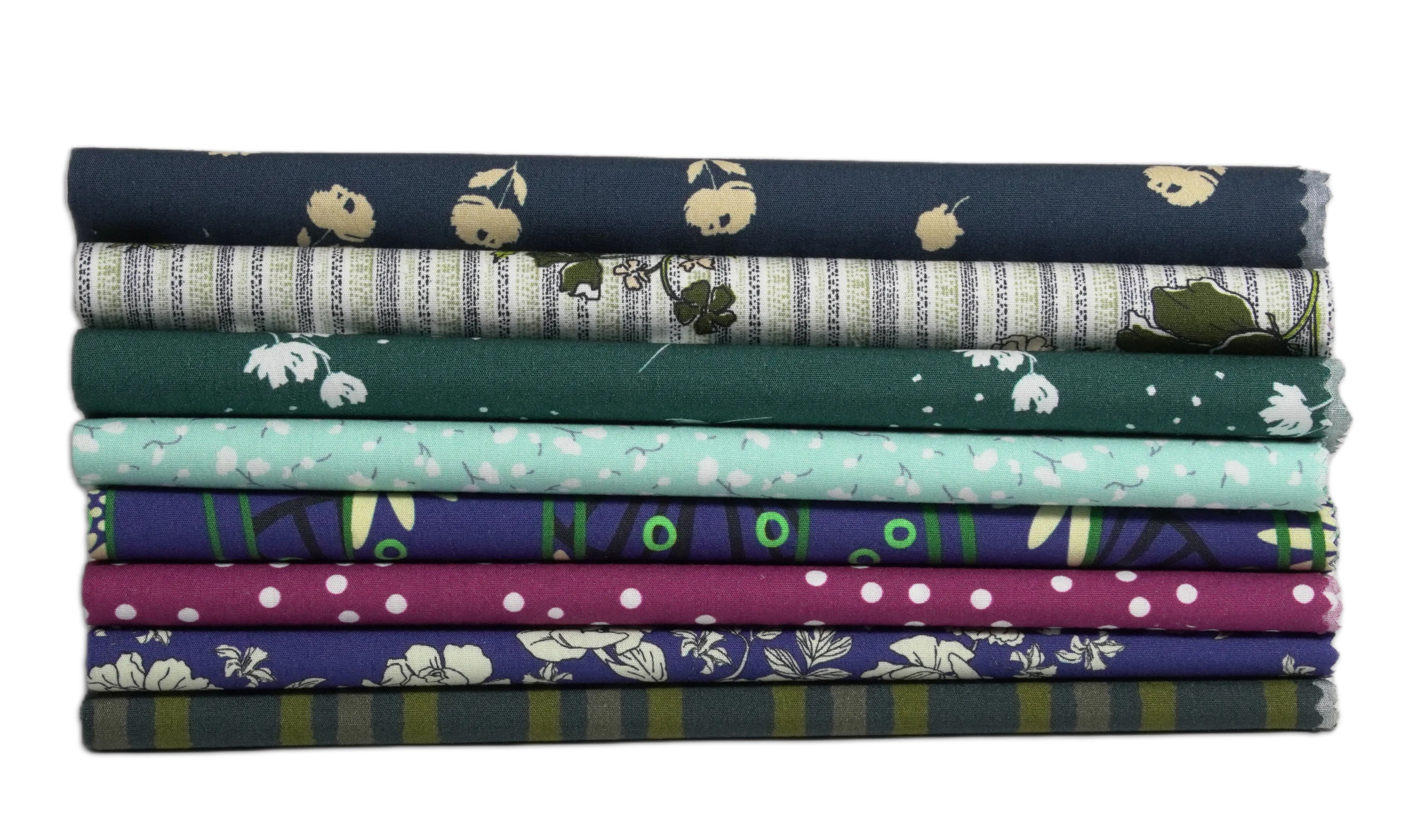 Soimoi 8 Pc Fat Quarter Bundle- Florals Print 18"x 22" DIY Patchwork- 100% Cotton Pre-Cut Quilting Fabric Multicolor