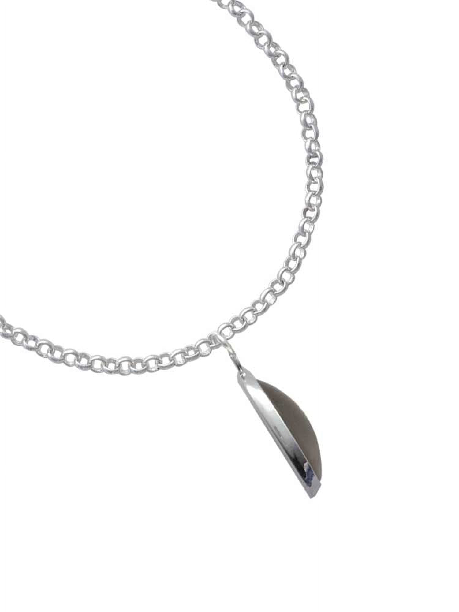 Delight Jewelry Silvertone Domed Stronger Braver Smarter - Domed Thank You Charm Bracelet, 6"+2"