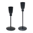 thumbnail image 3 of Candelabro de pilar Macarena 2x de hierro para velas cónicas Negro, 3 of 8
