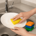 thumbnail image 5 of Fibra Suave Abrasiva De Cocina Esponja Trastes Multiusos Chica 10pz Color Multicolor, 5 of 5