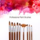 thumbnail image 2 of Set de pinceles de pintura profesional CACAGOO 9 piezas nylon madera Cepillo de pintura, 2 of 7