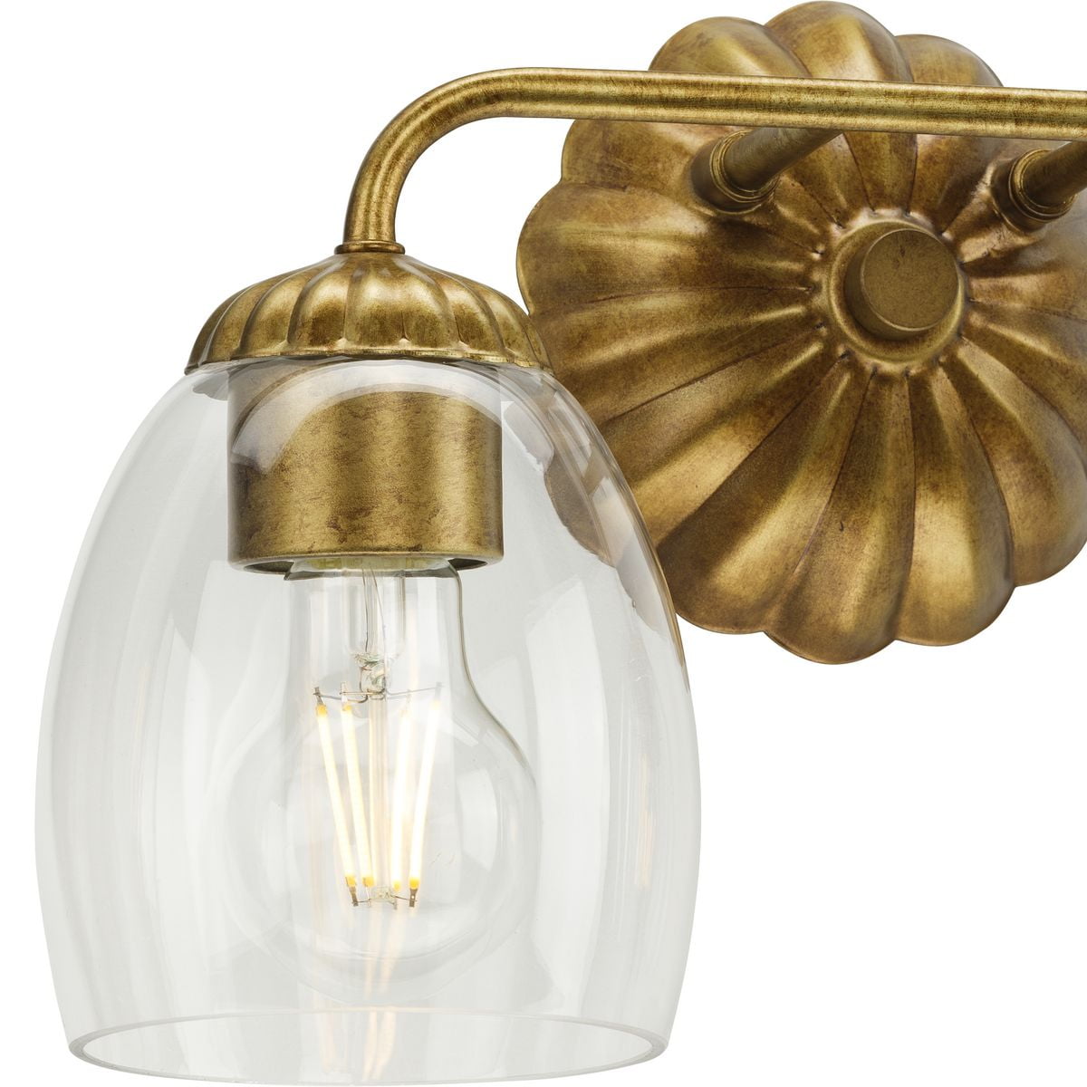 Quillan Collection Two-Light Soft Gold Transitional Bath & Vanity Light