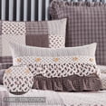 thumbnail image 2 of VHC Brands, Florette Patchwork Ruffled Pillow, Brown, 14x22, 2 of 6