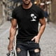 thumbnail image 5 of Camisas de Manga Larga para Hombres Casual Impreso Cuello Girado Abajo, Lado Dividido Botón Abajo Blusa para Al Aire Libre, Diario Y Primavera Verano, 5 of 5