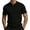 Black, variant on Men's Knit Cable Knit Textured Short Sleeve Collared Polo Shirt, Casual Slim Fit Top, Breathable Knitwear for Smart Casual Style and Everyday Wear White a S