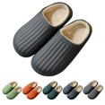 thumbnail image 2 of Winter Slides Unisex Waterproof Non-skid Plush House Sandals Slip on Slippers, 2 of 10