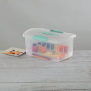 Sterilite Storage Bins ShowOffs Medium - Latch Lid - 6 Pack, Clear