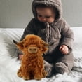 thumbnail image 3 of Vaca escocesa de las tierras altas, animal de peluche, muñeco de toro de pelo largo, lindo juguete de peluche realista simulado para niños, adorno que Zulema Juguetes de peluche de vaca de las tierras altas, 3 of 8