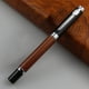 thumbnail image 2 of Pluma estilográfica de madera y metal (tinta no incluida), pluma de madera vintage, pluma de barril de madera, escritura suave, pluma dura para práctica de caligrafía, pluma de madera, pluma, 2 of 7