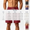 thumbnail image 2 of EOYWHK Mens Work Shorts with Pockets Elastic Waist Stretchy Work Shorts for Men Soft Lightweight Breathable for Casual Lounge Home Purple, Size L, 2 of 7